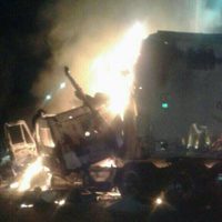 Se incendia tráiler en la México-Cuernavaca (Video)