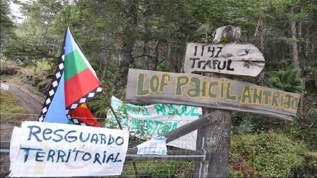 Mapuches pusieron en resguardo territorial el predio del camping Correntoso. Fuente: (El Extremo Sur)