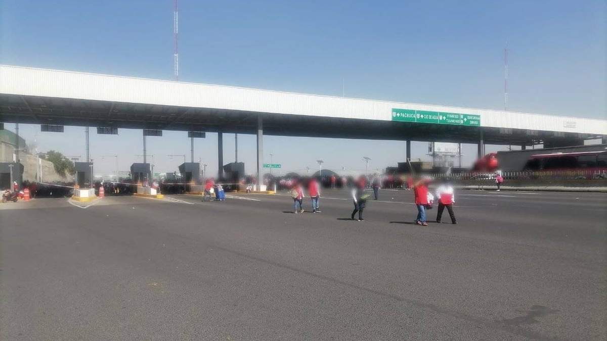 Caseta en la que se llevó a cabo la protesta de trabajadores de Ecatepec