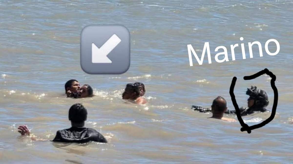 Momento del rescate de las adolescentes en el que se observa que fue el ciudadano Edgar Leal quien realizó el rescate.