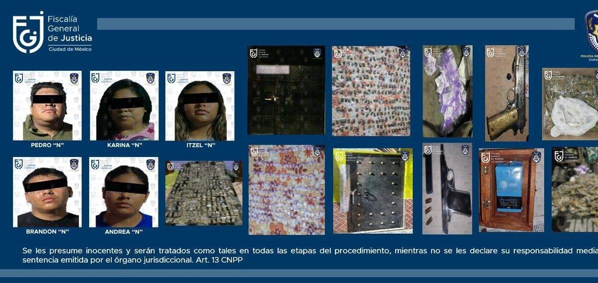 Los detenidos tras los cateos