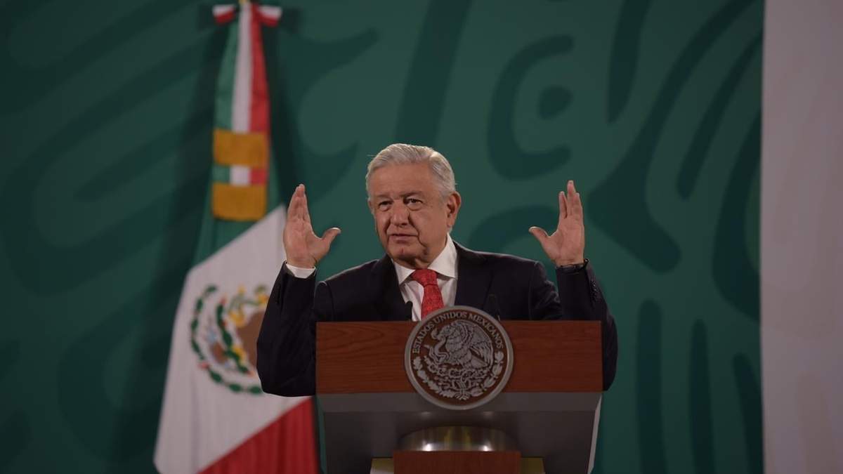 El presidente López Obrador en Palacio Nacional