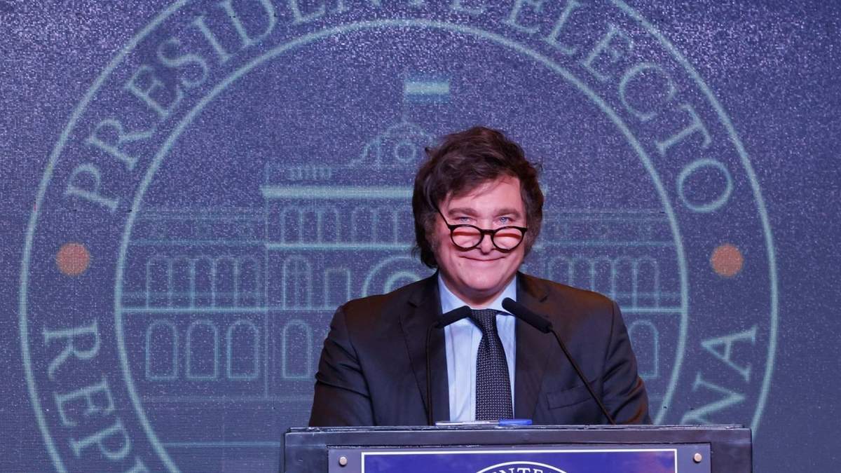 Javier Milei fue elegido como presidente con el 55% de los votos. Fuente: (Twitter)