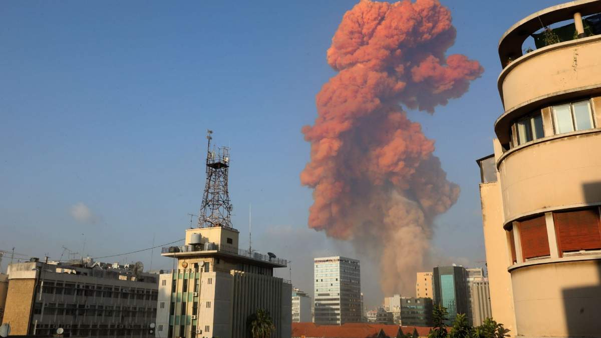 Explosión en Beirut. Fuente: (Instagram).