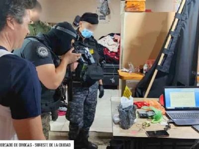 Narcomenudeo: allanaron una casa clausurada y hallaron elementos robados