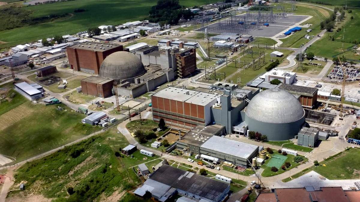 Central nuclear Atucha, de NASA. Fuente: (Twitter)