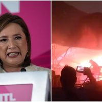 Esto dijo Xóchitl Gálvez por el colapso del escenario en mitin de Álvarez Máynez en NL