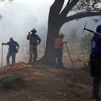 Brigadistas comunitarios logran controlar incendio en Tepoztlán