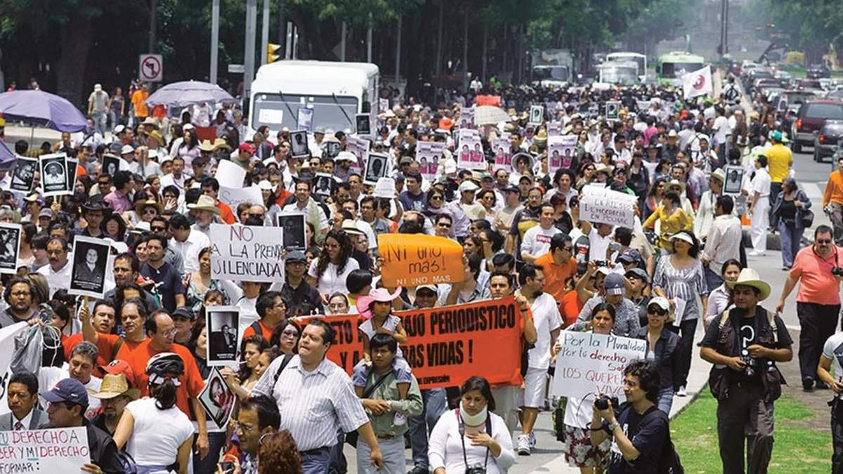 En la imagen, una marcha de periodistas realizada en 2011 en la Ciudad de México