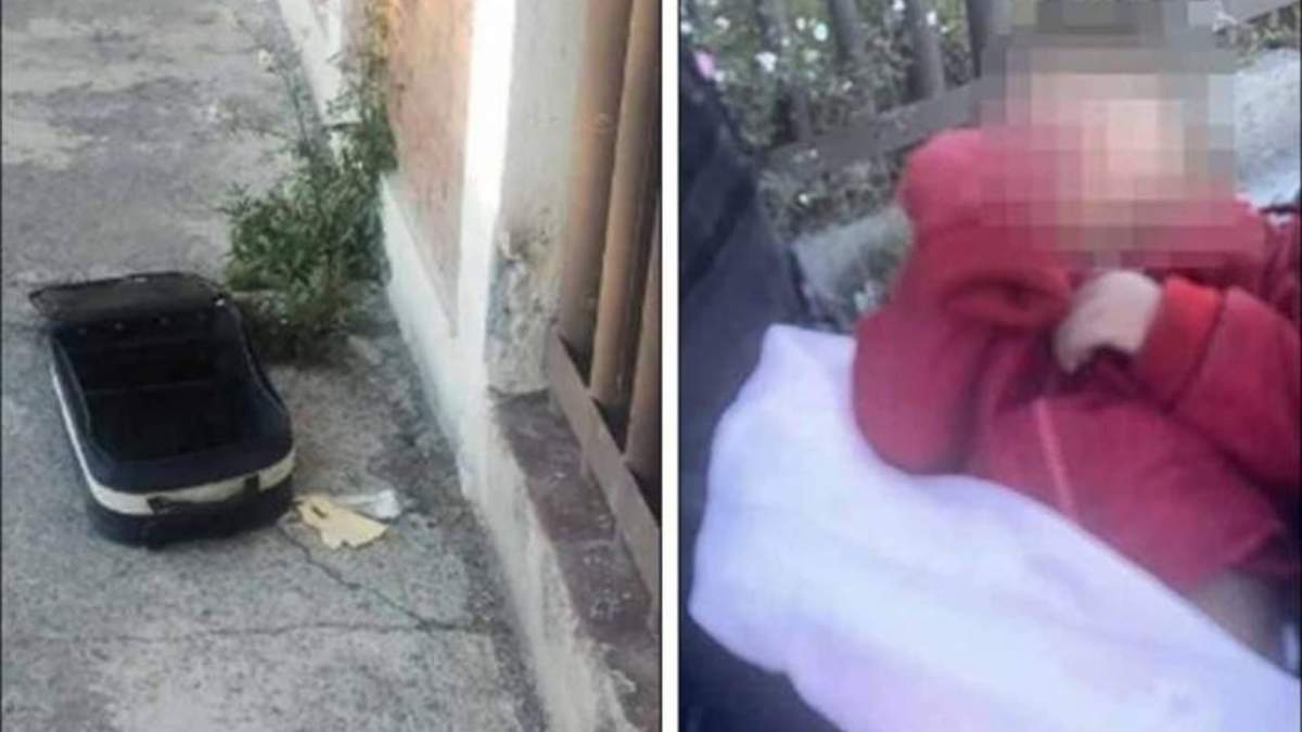 Bebé encontrado en esta maleta, abandonada en calle de puebla