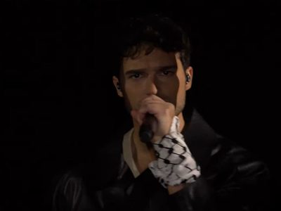 Eurovisión y TV sueca lamentan que un artista invitado haya sacado un pañuelo palestino (Video)