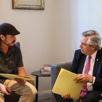 Tras la muerte de Ramona Medina, Fernández recibió al titular de la Garganta Poderosa