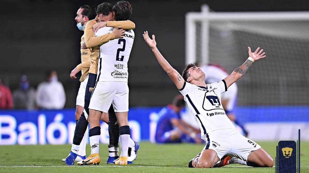 Los Pumas lograron abatir una desventaja de 4 goles ante Cruz Azul