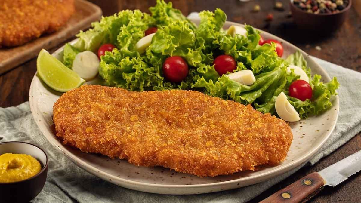 Milanesa rellena. Fuente: (Instagram)