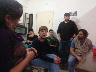 Andrés Blanco realizó una asamblea con vecinos y trabajadores de Centenario