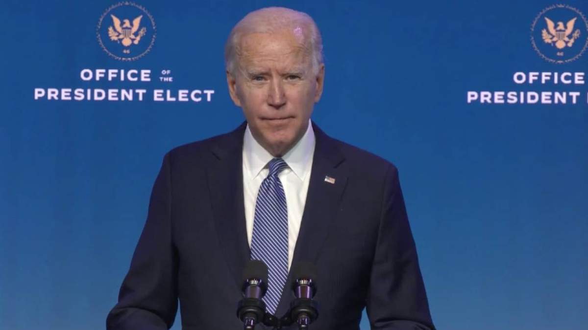 Joe Biden en su discurso