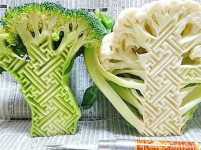 El cocinero japonés que hace arte con frutas y verduras