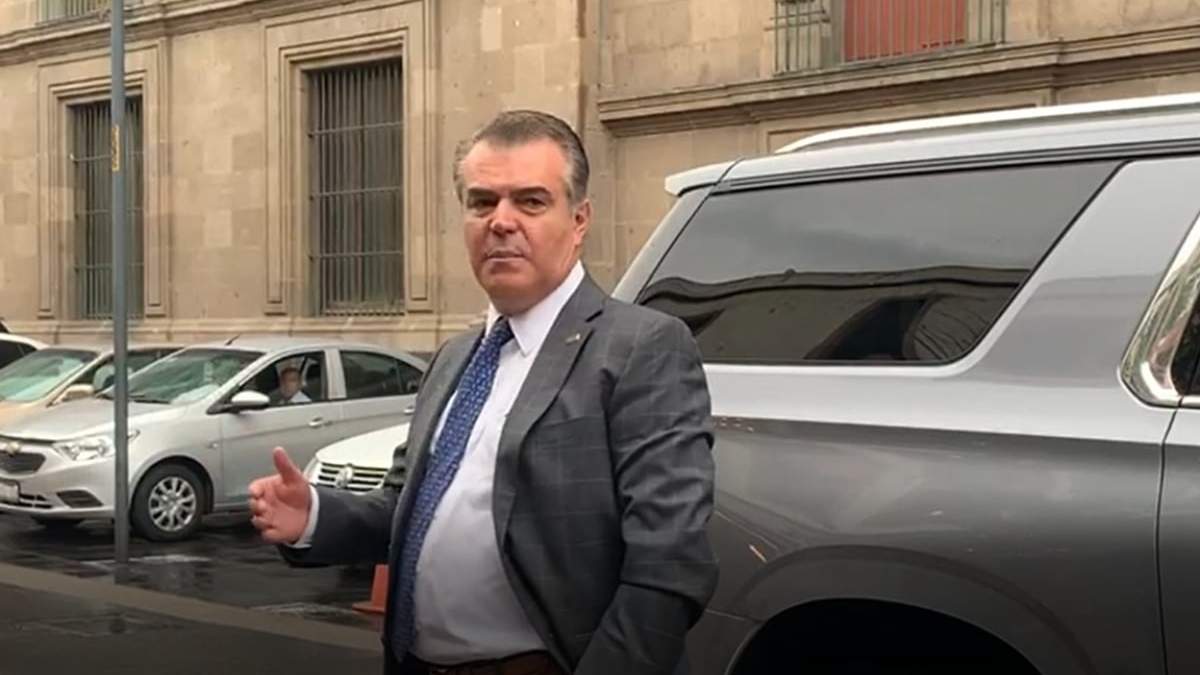 Francisco Cervantes, presidente del CCE, a su llegada a Palacio Nacional