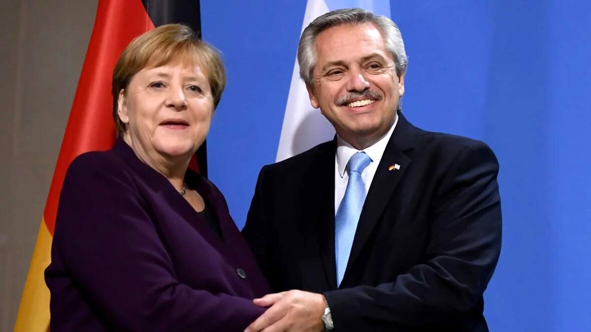 Angela Merkel y Alberto Fernández. Fuente: (Twitter)