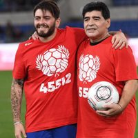 Entre lágrimas, Diego Maradona Junior se despidió de su padre de esta triste manera: "Mi corazón"