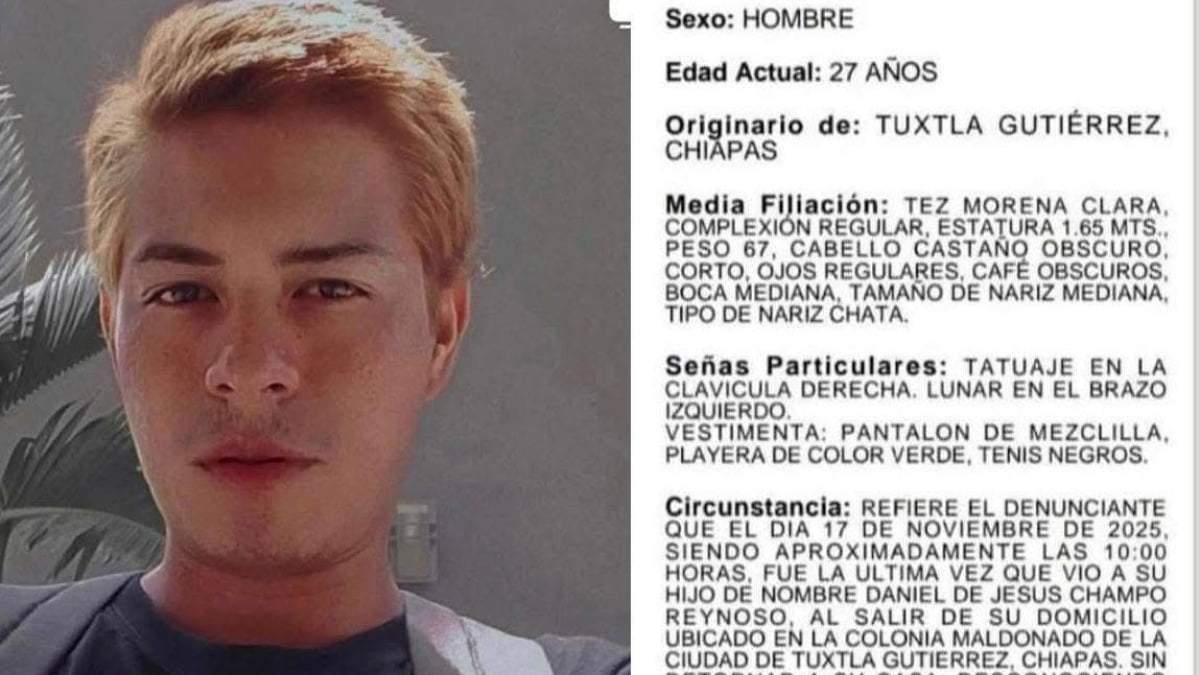 La ficha de búsqueda de Jesús Champo Reynoso