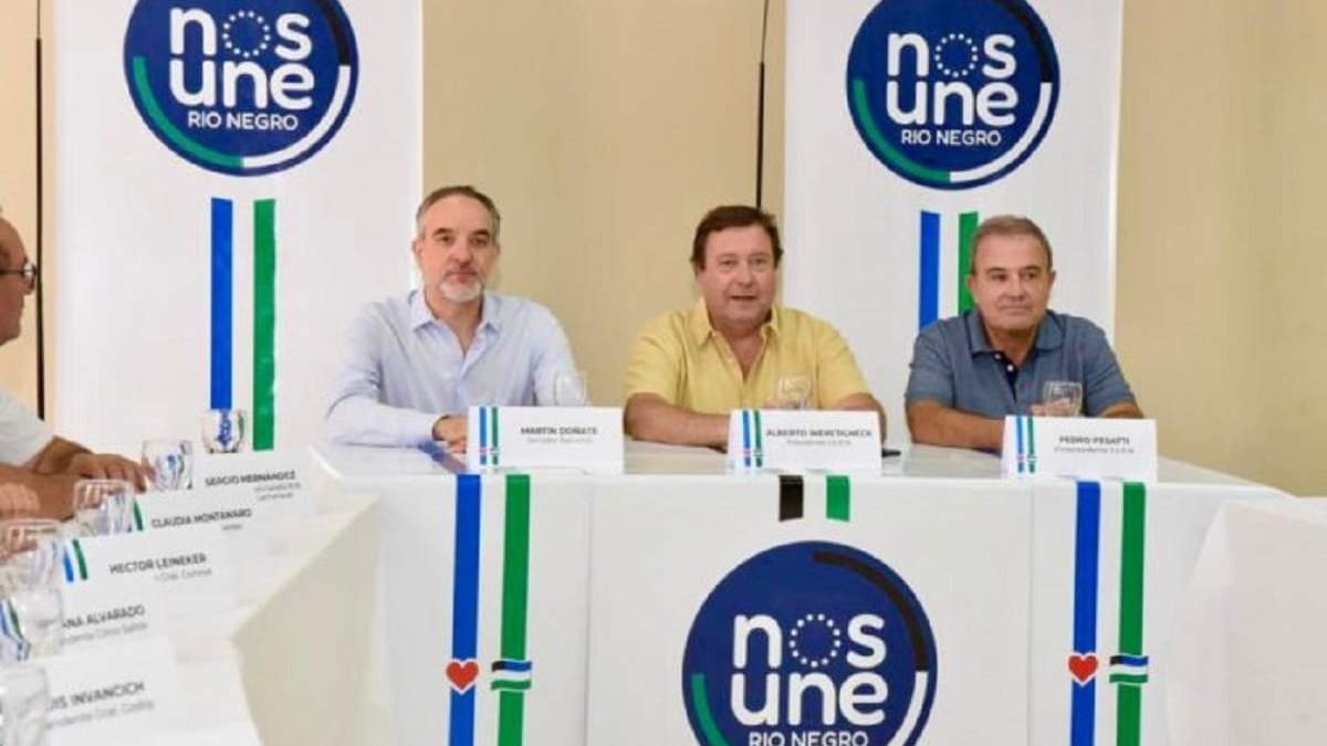 Doñate, Weretilneck y Pesatti presidieron el encuentro. Fuente:(Facebook)