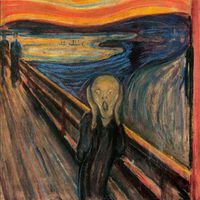 Activistas por el medio ambiente intentan pegarse al marco de "El Grito", de Munch