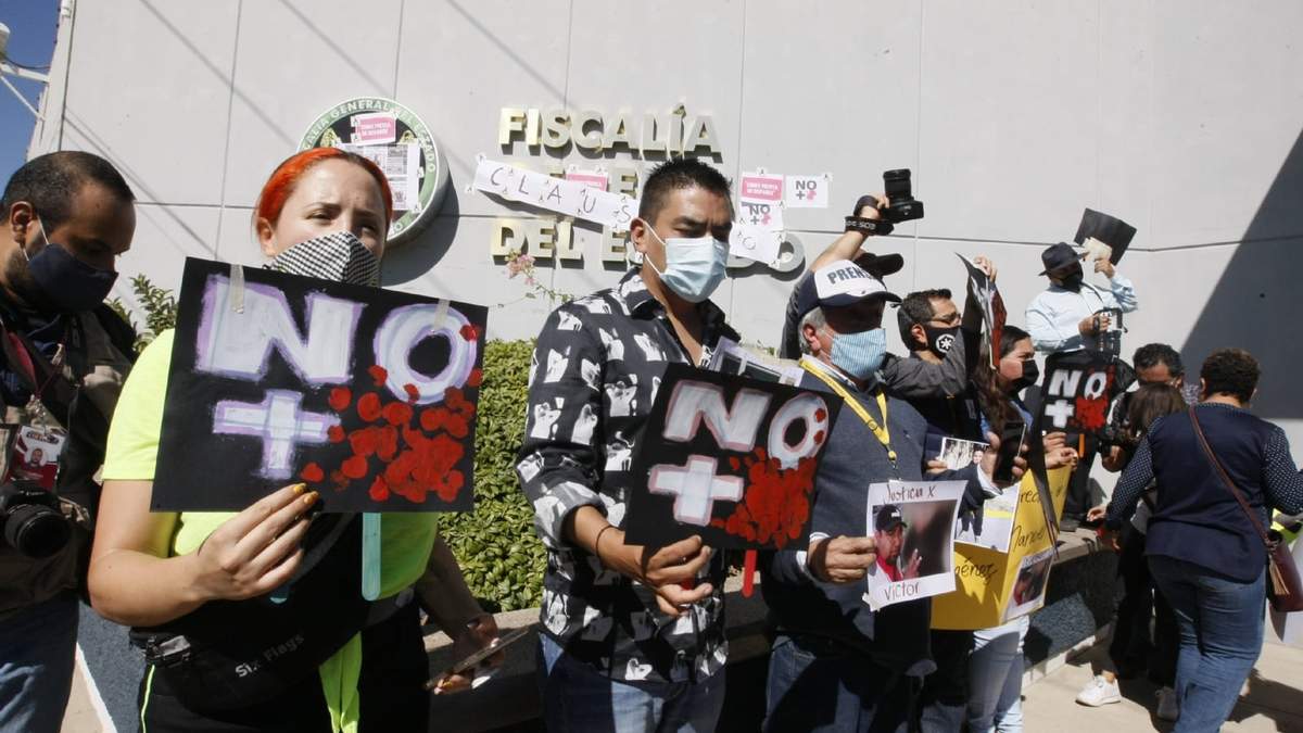 Protesta de periodistas en Guanajuato