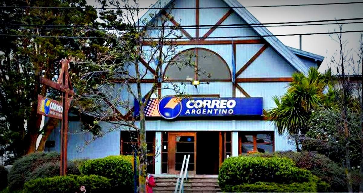 Correo Argentino en Bariloche. Fuente: (Twitter)