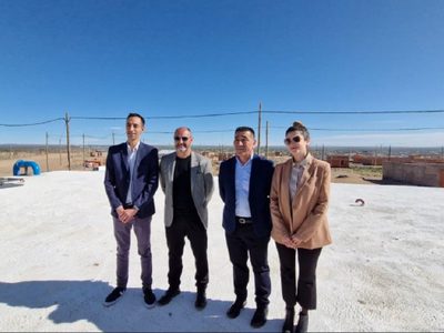 La municipalidad de Cutral Co inauguró un reservorio de agua potable de dos millones y medio de litros