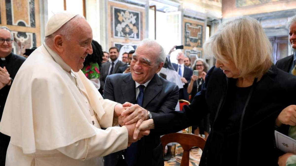 El Papa con el director de cine Martin Scorsese