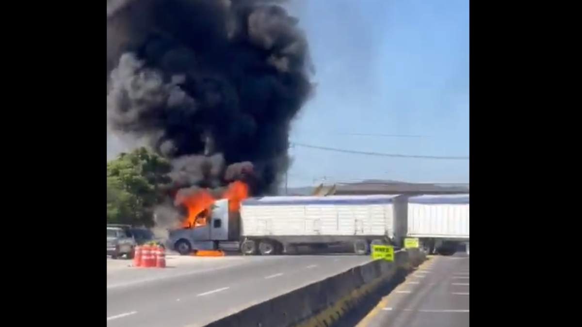 Bloqueo en Ocotlán, Jalisco