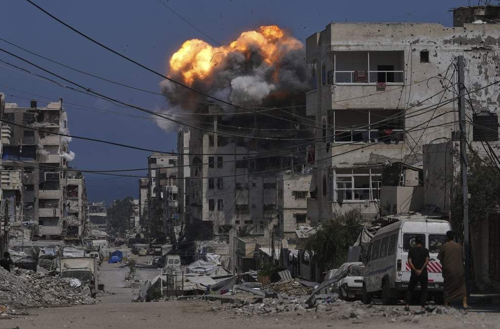 Un ataque israelí en Ciudad Gaza el 21 de julio del 2025
