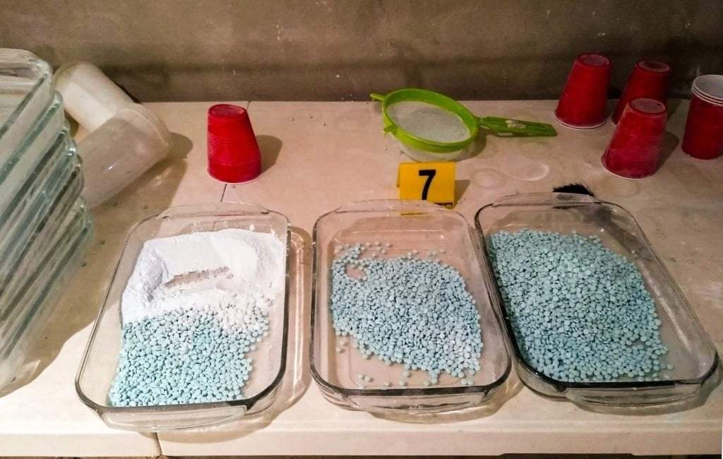Foto ilustrativa que muestra pastillas de fentanilo
