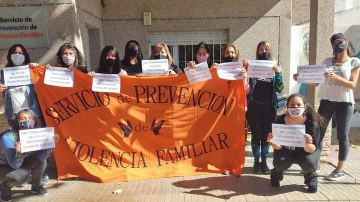 Trabajadoras del Servicio de Prevención de Violencia Familiar. Fuente: (Twitter)