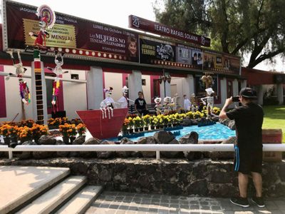 Ofrenda de muertos en el Centro Veracruzano
