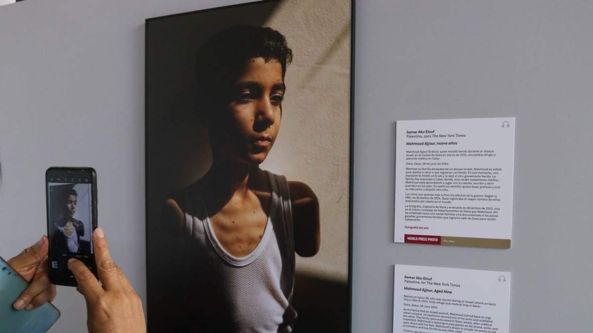 Fotografia ganadora de la exposición Word Press Photo en el Museo Franz Mayer