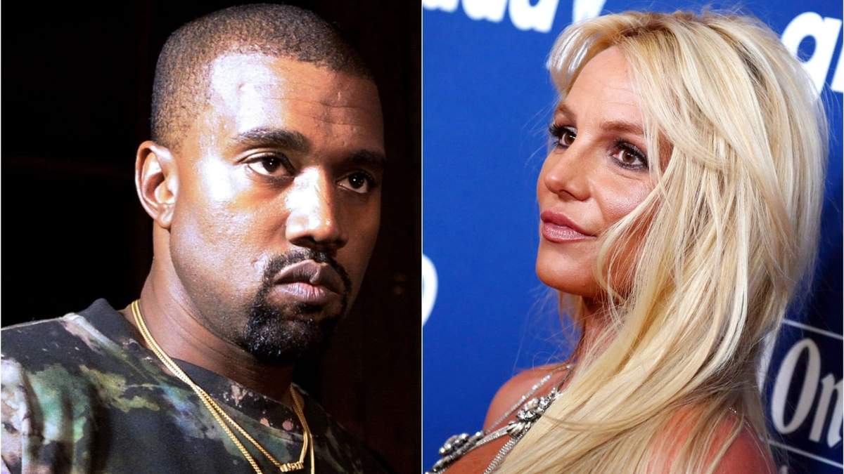 Kanye West y Britney Spears. Fuente: (Twitter)