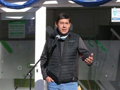 Marcelo Rucci visitó la futura Clínica de Chos Malal
