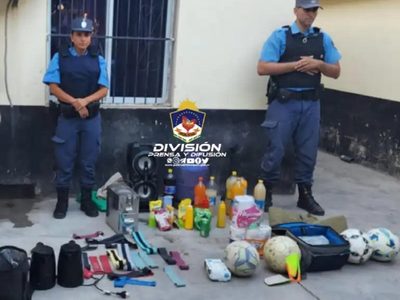 La Policía encontró gran parte de lo robado a la Asociación Deportiva Centenario