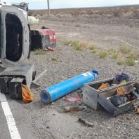 Dos operarios metalúrgicos resultaron heridos al volcar una camioneta en Vista Alegre
