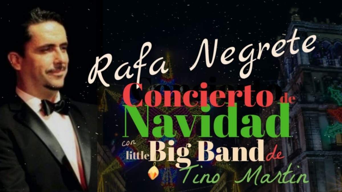 Concierto navideño de Rafael Negrete en el Zócalo
