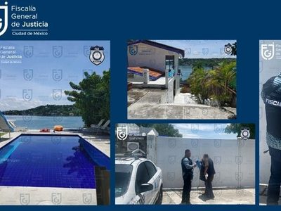 Agentes de la Fiscalía catean y aseguran casa en Tequesquitengo, propiedad de Raymundo Collins