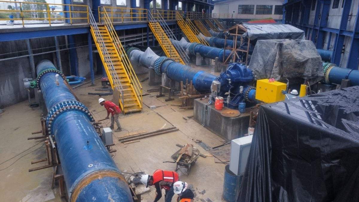 Obras del acueducto El Cuchillo II