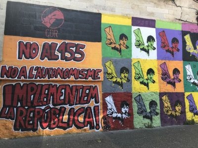 Cataluña: la guerrilla comunicacional se impone en las calles