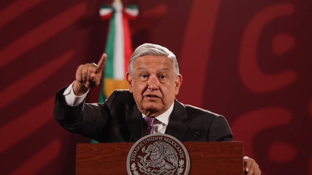 López Obrador durante la conferencia matutina de este jueves