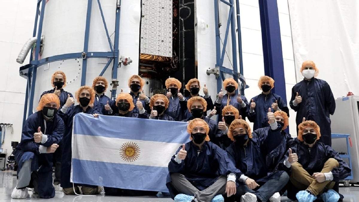 El satélite argentino. Fuente: (Twitter)