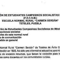 Alumnas de la Normal Rural de Teteles toman instalaciones y retienen autobuses
