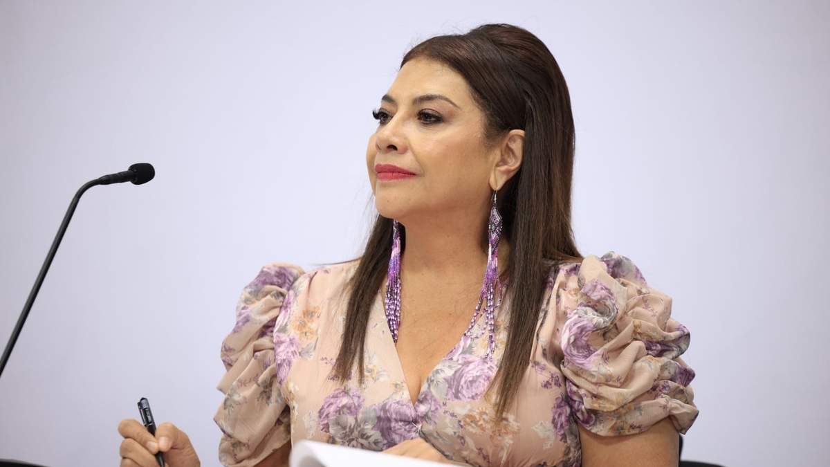 La jefa de Gobierno de la Ciudad de México, Clara Brugada en conferencia de prensa con motivo de los avances en la Estrategia de Vacunación contra el Sarampión en la capital
