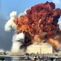 Se registra una fuerte explosión en el puerto de Beirut, en Líbano (Video)